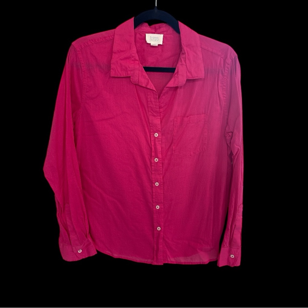 Sigrid Olsen Pink Blouse